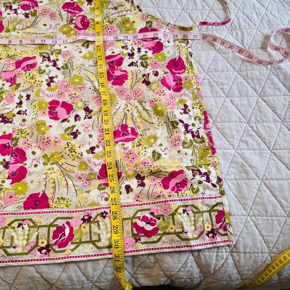 Vera Bradley Apron Women's O/S Pink Green Make Me Blush Floral Cottagecore - Picture 12 of 15